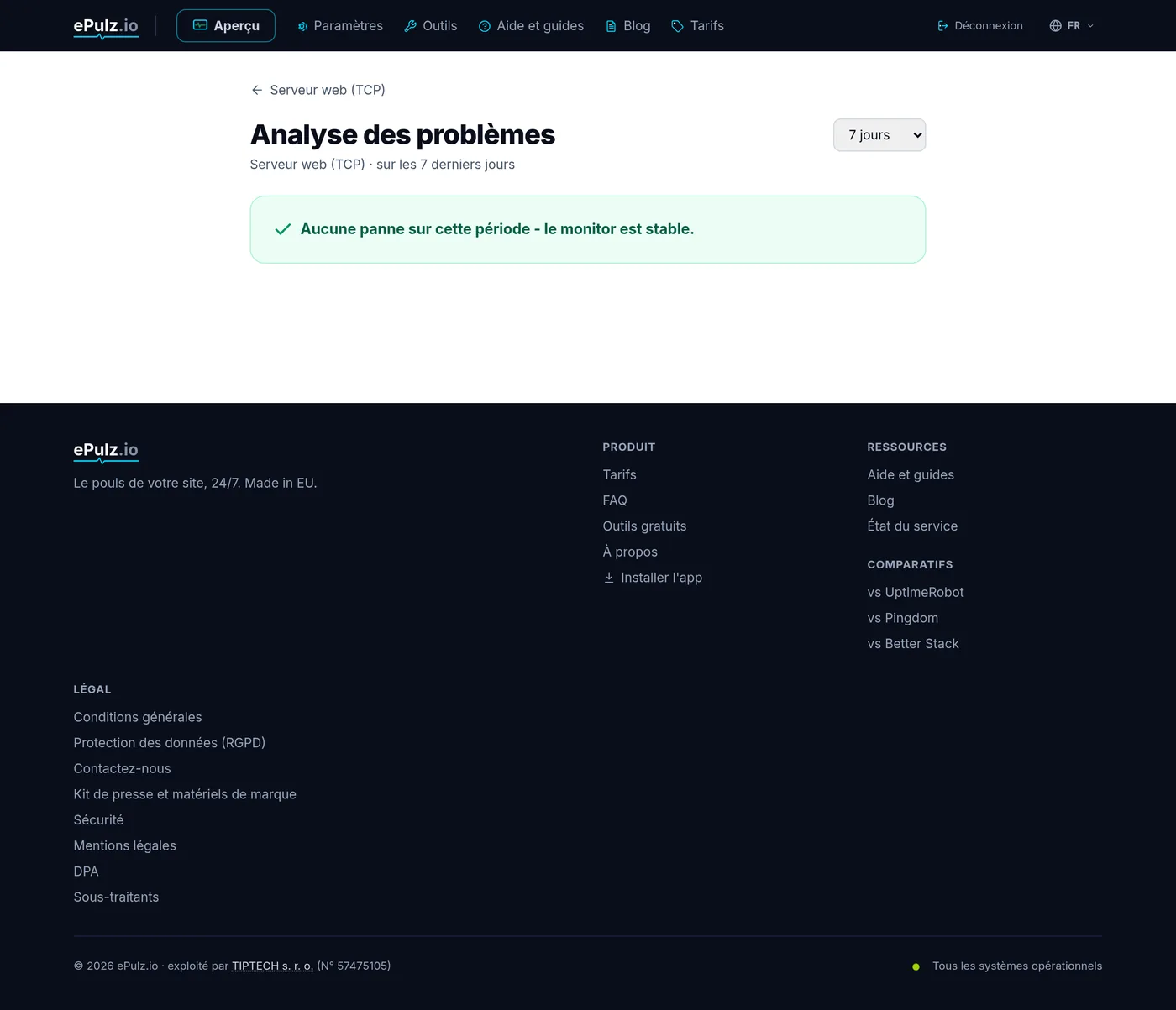 Analyse plus approfondie du moniteur avec le temps de réponse décomposé en phases