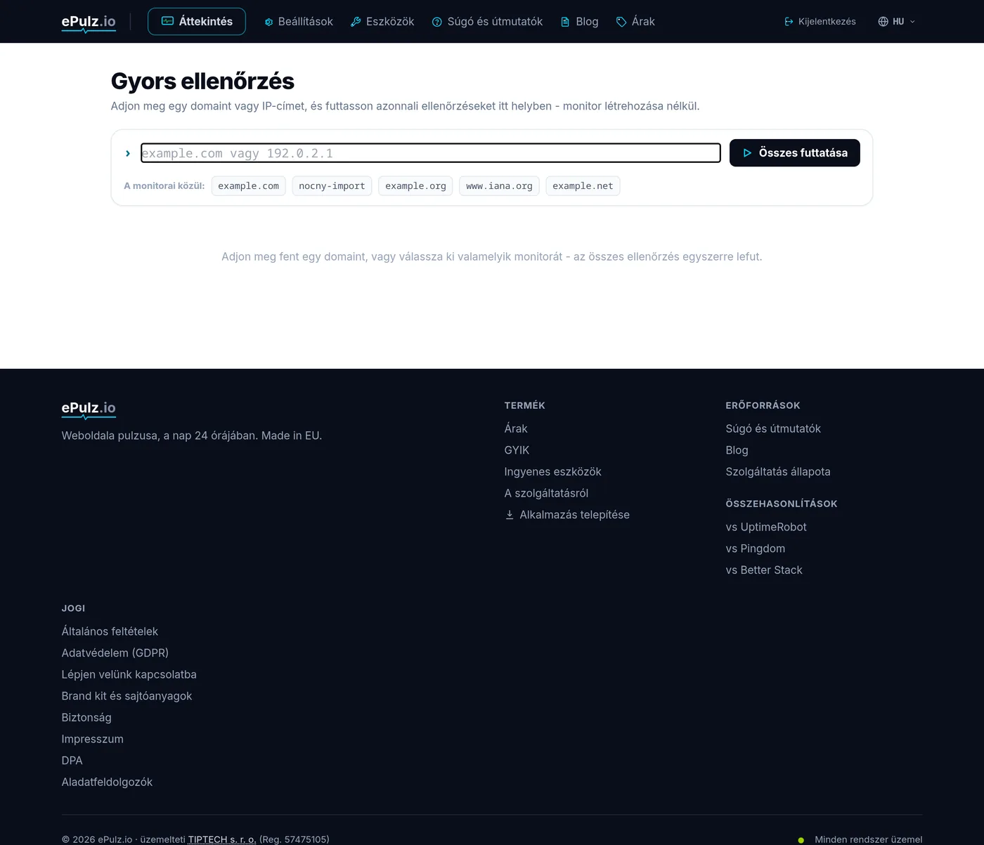 Gyors ellenőrzés - több eszközkártya egyszerre futtatva
