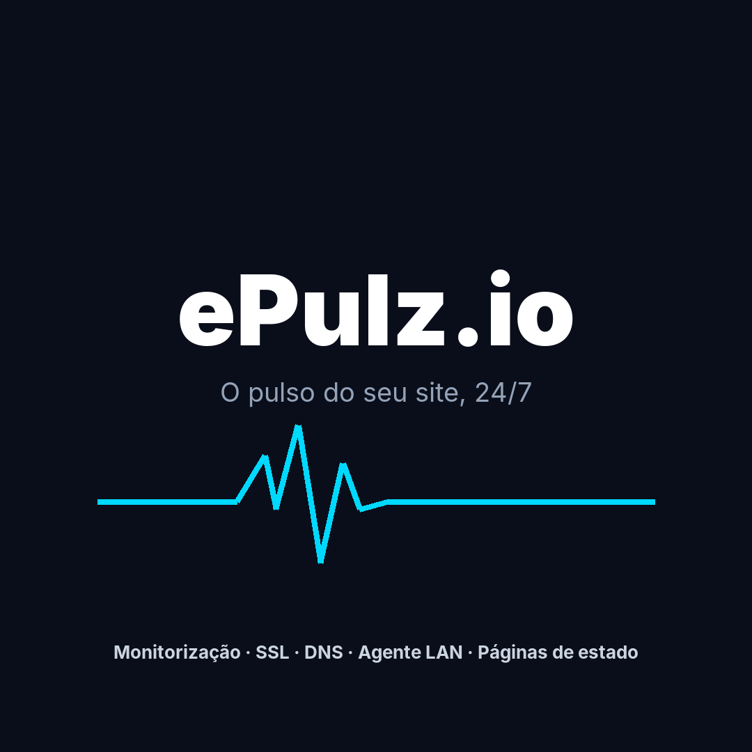ePulz.io Logo / Profile photo - Formato quadrado (1080×1080)